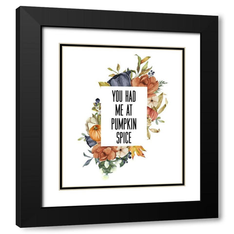 Pumpkin Spice II Black Modern Wood Framed Art Print with Double Matting by Wieners, Valerie