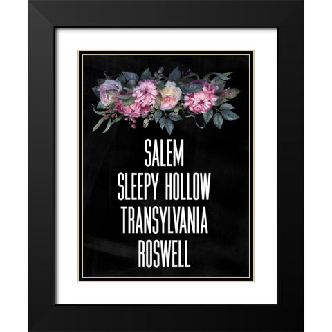 Spooky Towns II Black Modern Wood Framed Art Print with Double Matting by Wieners, Valerie