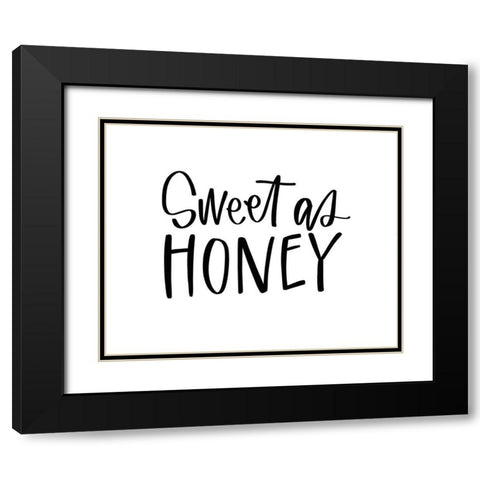 Sweet as Honey Black Modern Wood Framed Art Print with Double Matting by Wieners, Valerie