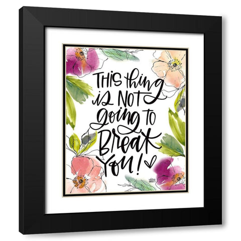 This Thing Black Modern Wood Framed Art Print with Double Matting by Wieners, Valerie