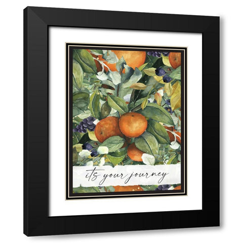 Journey Black Modern Wood Framed Art Print with Double Matting by Wieners, Valerie