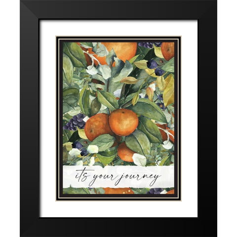 Journey Black Modern Wood Framed Art Print with Double Matting by Wieners, Valerie