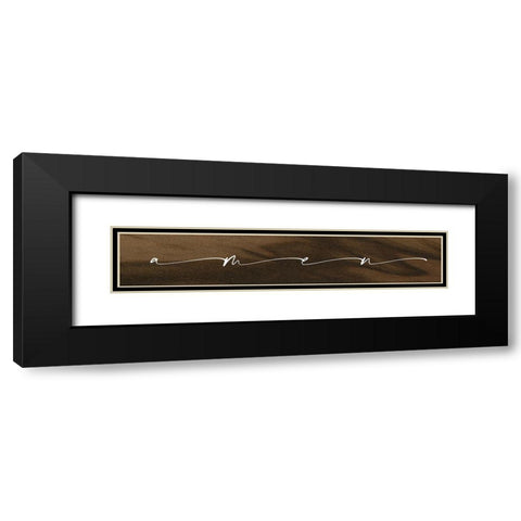 Amen Black Modern Wood Framed Art Print with Double Matting by Wieners, Valerie