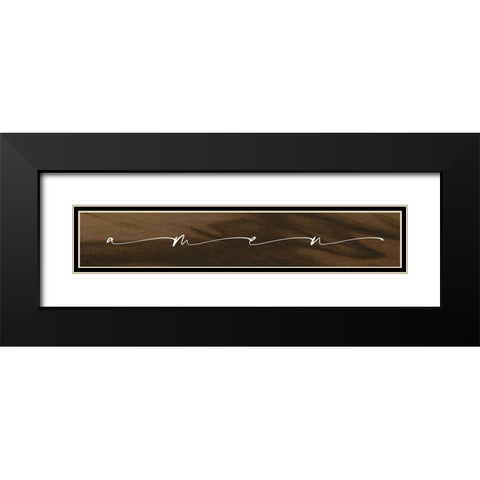Amen Black Modern Wood Framed Art Print with Double Matting by Wieners, Valerie