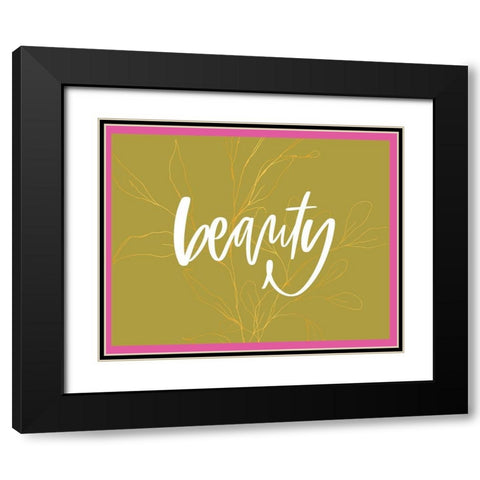 Beauty Black Modern Wood Framed Art Print with Double Matting by Wieners, Valerie