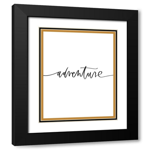 Adventure Black Modern Wood Framed Art Print with Double Matting by Wieners, Valerie