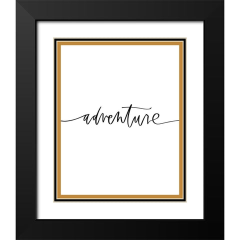 Adventure Black Modern Wood Framed Art Print with Double Matting by Wieners, Valerie