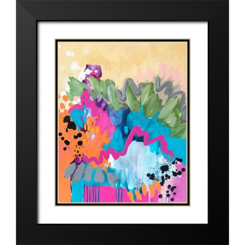 Abstract IV Black Modern Wood Framed Art Print with Double Matting by Wieners, Valerie