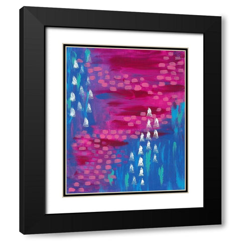 Painted Canvas I Black Modern Wood Framed Art Print with Double Matting by Wieners, Valerie