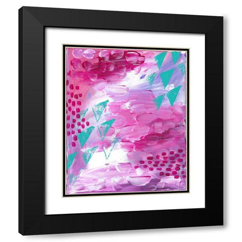 Painted Canvas II Black Modern Wood Framed Art Print with Double Matting by Wieners, Valerie