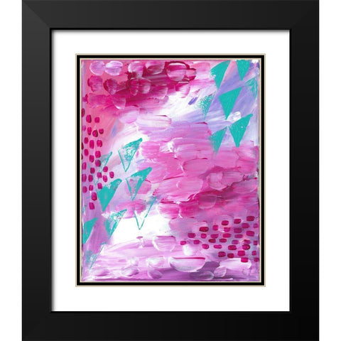 Painted Canvas II Black Modern Wood Framed Art Print with Double Matting by Wieners, Valerie