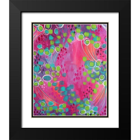 Painted Canvas IV Black Modern Wood Framed Art Print with Double Matting by Wieners, Valerie