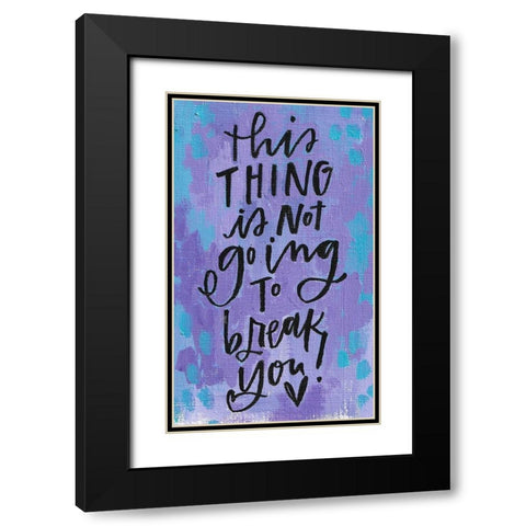 This Thing Black Modern Wood Framed Art Print with Double Matting by Wieners, Valerie