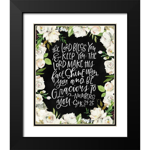 Lord Bless You Black Modern Wood Framed Art Print with Double Matting by Wieners, Valerie