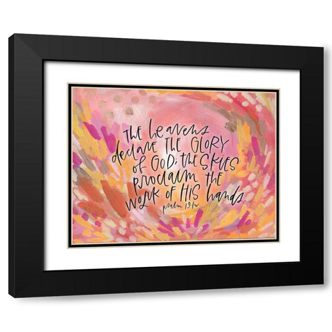 Heavens Black Modern Wood Framed Art Print with Double Matting by Wieners, Valerie