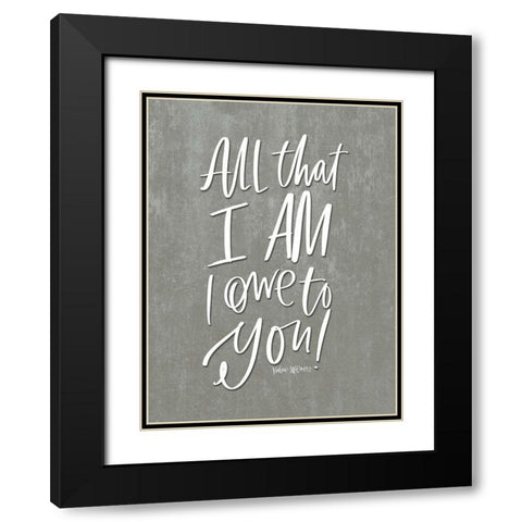All That I Am Black Modern Wood Framed Art Print with Double Matting by Wieners, Valerie