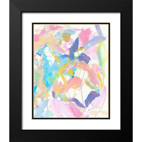 Abstract Color Black Modern Wood Framed Art Print with Double Matting by Wieners, Valerie
