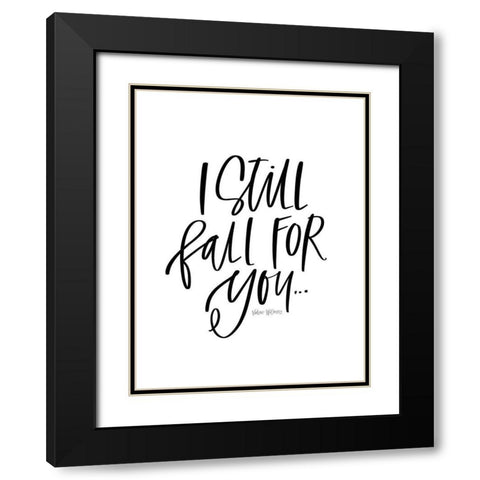 Still Fall Black Modern Wood Framed Art Print with Double Matting by Wieners, Valerie