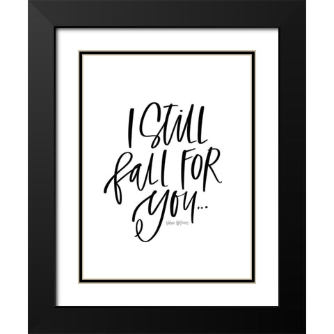 Still Fall Black Modern Wood Framed Art Print with Double Matting by Wieners, Valerie