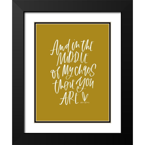 Middle of My Chaos Black Modern Wood Framed Art Print with Double Matting by Wieners, Valerie