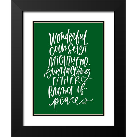Wonderful Counselor Black Modern Wood Framed Art Print with Double Matting by Wieners, Valerie