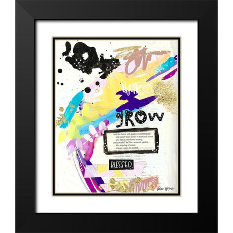 Grow Black Modern Wood Framed Art Print with Double Matting by Wieners, Valerie