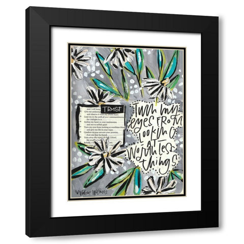 Turn Black Modern Wood Framed Art Print with Double Matting by Wieners, Valerie