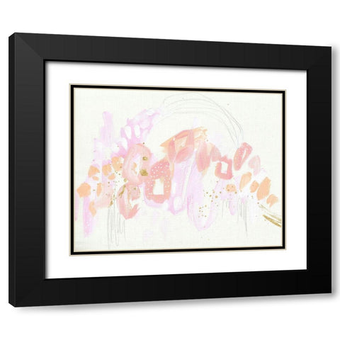 Leopard Rainbow Bright Black Modern Wood Framed Art Print with Double Matting by Wieners, Valerie
