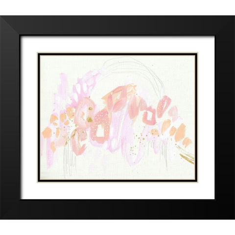 Leopard Rainbow Bright Black Modern Wood Framed Art Print with Double Matting by Wieners, Valerie