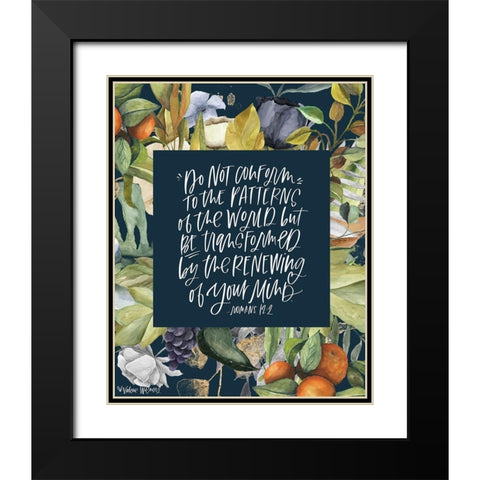 Do Not Conform Black Modern Wood Framed Art Print with Double Matting by Wieners, Valerie