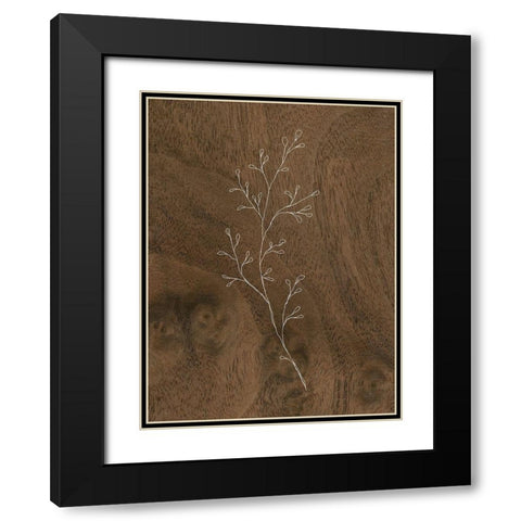 Wispy Wood II Black Modern Wood Framed Art Print with Double Matting by Wieners, Valerie