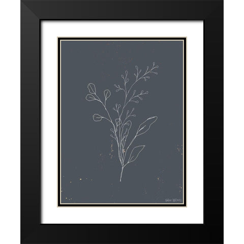Soft Bouquet II Black Modern Wood Framed Art Print with Double Matting by Wieners, Valerie