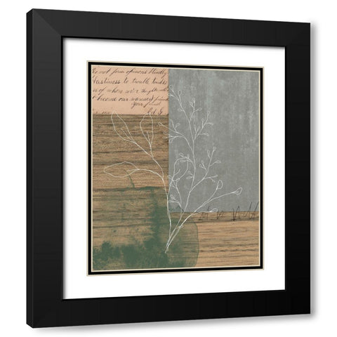Collage I Black Modern Wood Framed Art Print with Double Matting by Wieners, Valerie