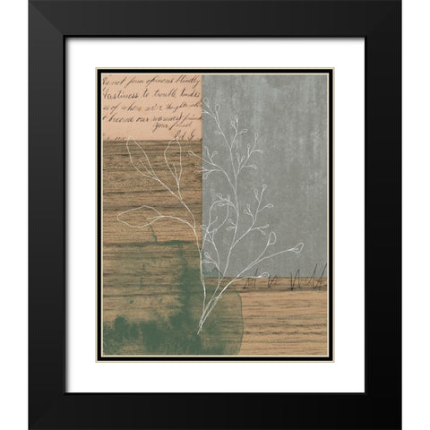 Collage I Black Modern Wood Framed Art Print with Double Matting by Wieners, Valerie