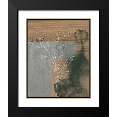 Collage II Black Modern Wood Framed Art Print with Double Matting by Wieners, Valerie