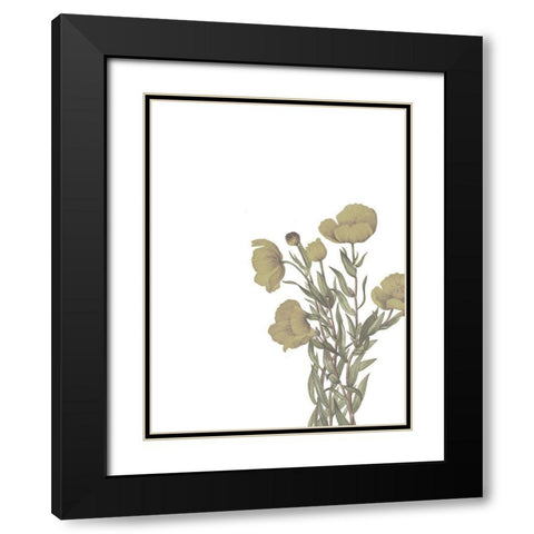 Wildflowers Black Modern Wood Framed Art Print with Double Matting by Wieners, Valerie