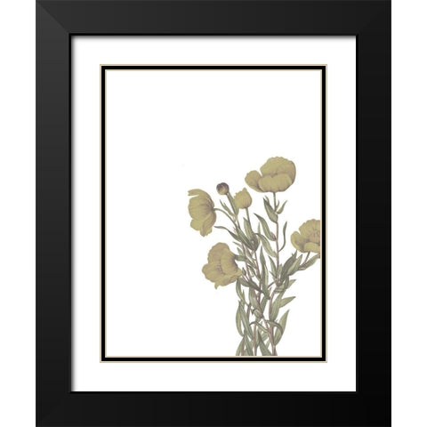 Wildflowers Black Modern Wood Framed Art Print with Double Matting by Wieners, Valerie