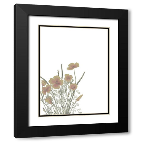 Wildflowers II Black Modern Wood Framed Art Print with Double Matting by Wieners, Valerie