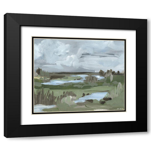 Landscape Black Modern Wood Framed Art Print with Double Matting by Wieners, Valerie