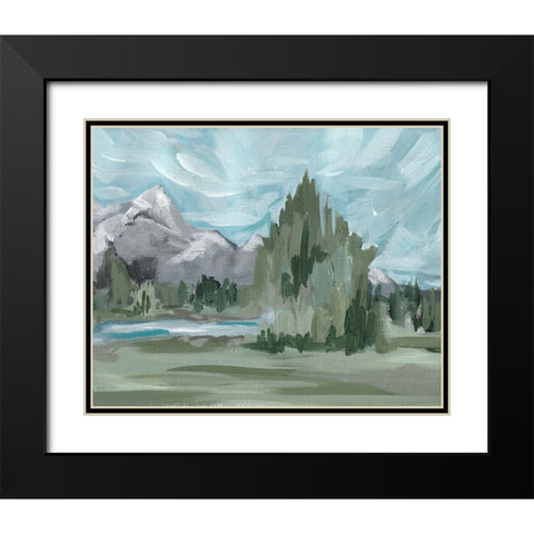 Landscape II Black Modern Wood Framed Art Print with Double Matting by Wieners, Valerie