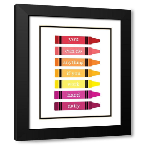School Rules III Black Modern Wood Framed Art Print with Double Matting by Wieners, Valerie