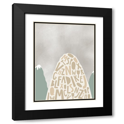 Mountains II Black Modern Wood Framed Art Print with Double Matting by Wieners, Valerie