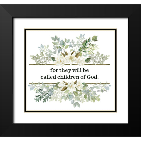 Children of God Black Modern Wood Framed Art Print with Double Matting by Wieners, Valerie