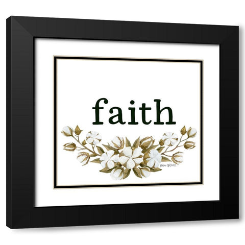 Faith Black Modern Wood Framed Art Print with Double Matting by Wieners, Valerie