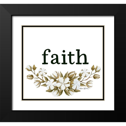 Faith Black Modern Wood Framed Art Print with Double Matting by Wieners, Valerie