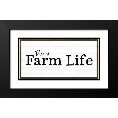 Farm Life Black Modern Wood Framed Art Print with Double Matting by Wieners, Valerie
