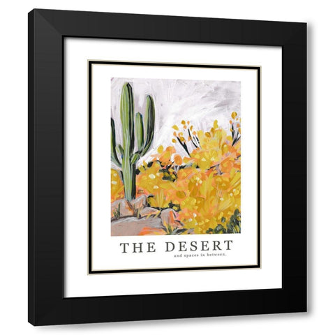 The Desert Black Modern Wood Framed Art Print with Double Matting by Wieners, Valerie
