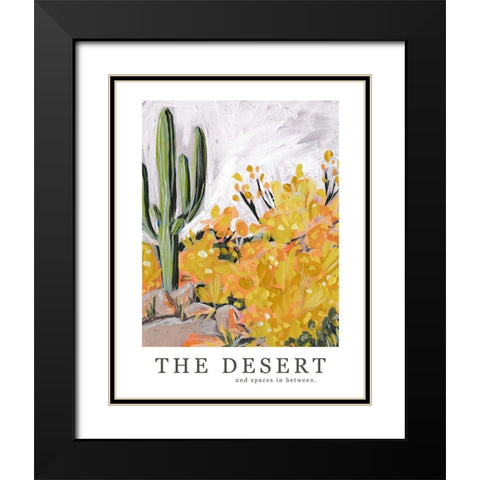 The Desert Black Modern Wood Framed Art Print with Double Matting by Wieners, Valerie