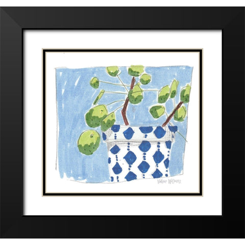 Money Plant Black Modern Wood Framed Art Print with Double Matting by Wieners, Valerie