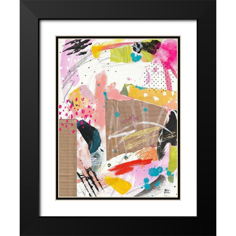 Cool Cardboard III Black Modern Wood Framed Art Print with Double Matting by Wieners, Valerie